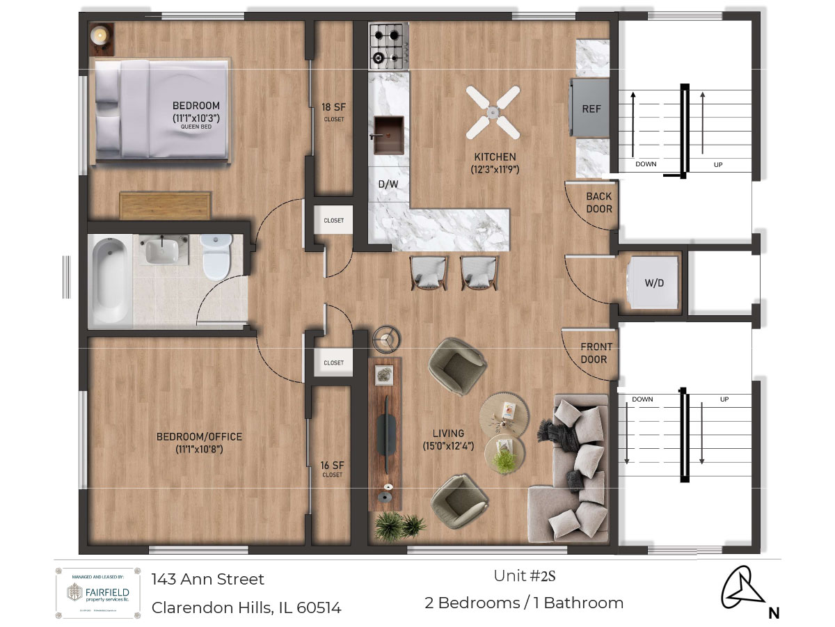 143 Ann Street, Clarendon Hills 60514 Unit 2S
